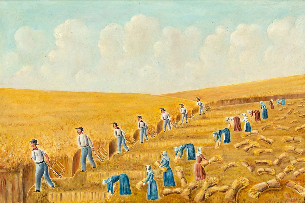 Harvesting with Grain Cradles (ca. 1939) by Stanley Mazur & Olof Krans.  