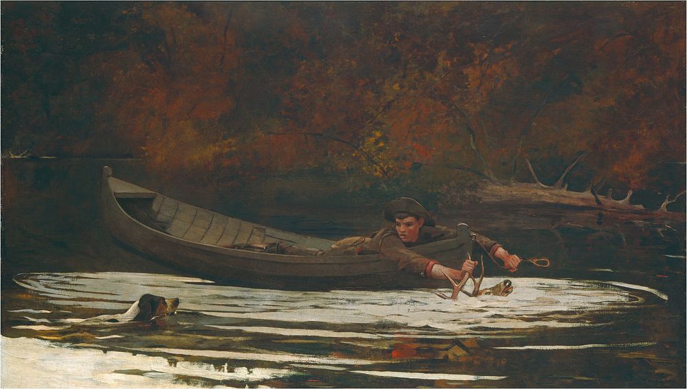 Hound and Hunter (1892) by Winslow Homer.  