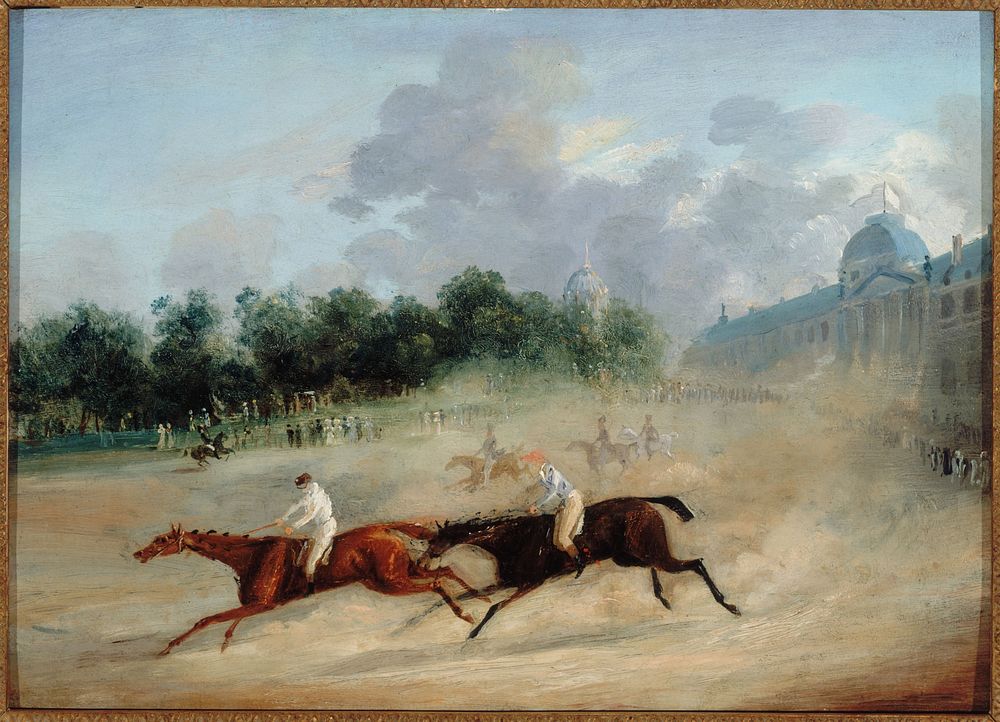 "Courses au Champ-de-Mars". Huile sur toile, vers 1825. Paris, musée Carnavalet.
