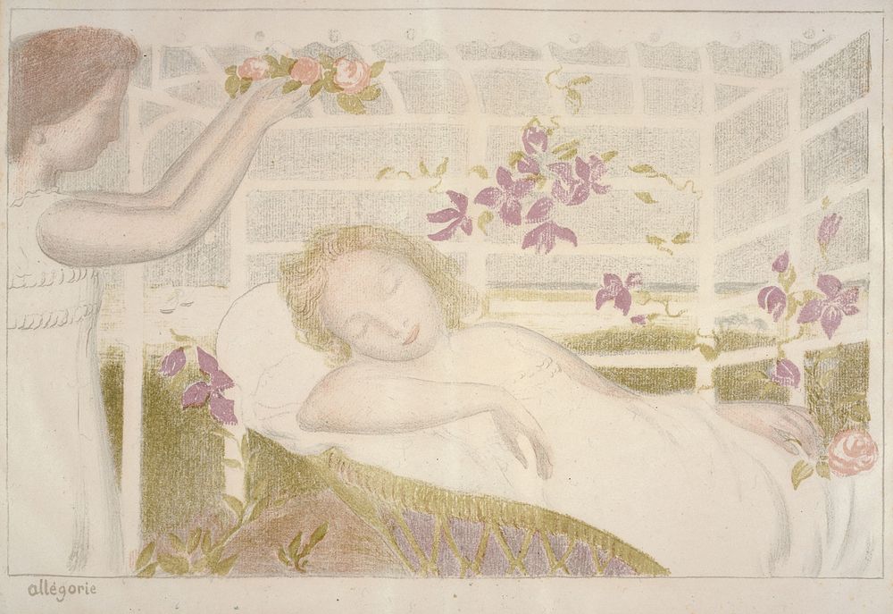 Allegory (All&eacute;gorie) (ca.1897&ndash;1899) print in high resolution by Maurice Denis. 