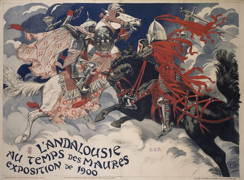 Eugène Grasset (1845-1917). "Exposition de 1900 : l'Andalousie au temps des Maures". Paris, musée Carnavalet.