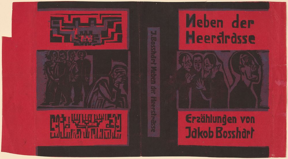 Jakob Bosshart, Near Main Street (1922) print in high resolution by Ernst Ludwig Kirchner.  