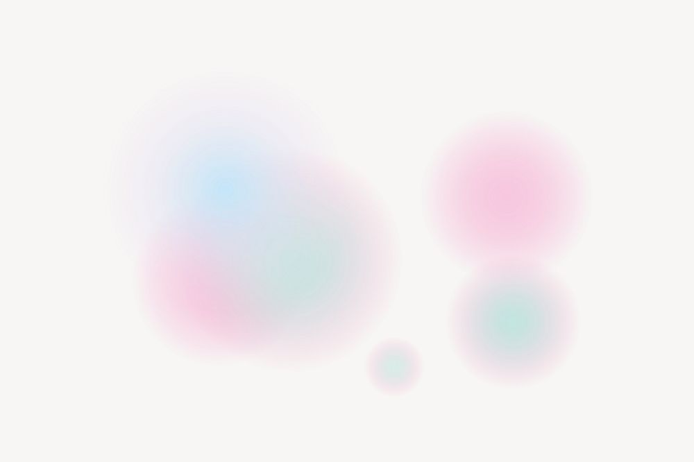 Abstract gradient pastel clipart vector