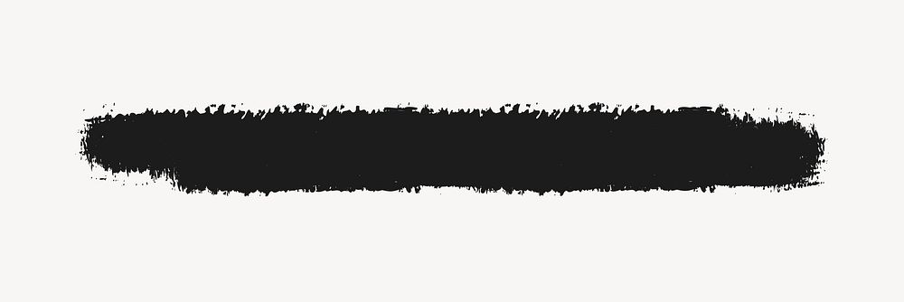 Brush line collage element vector