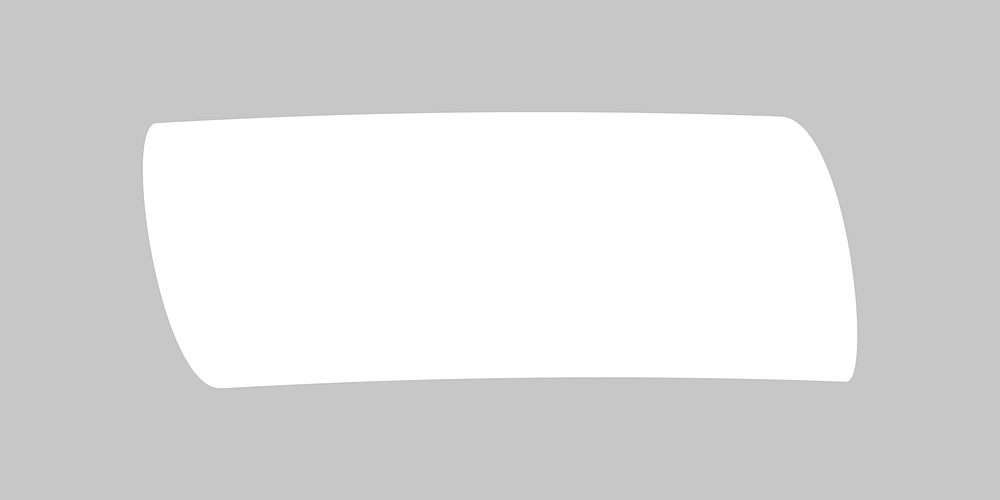 White rectangle badge clipart vector