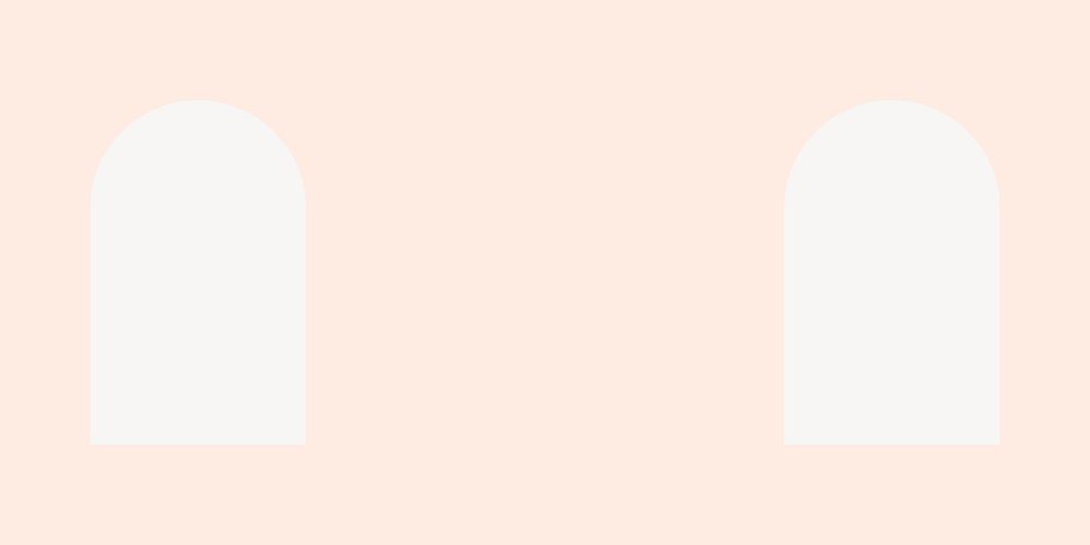 Two arch frames, peach color background vector