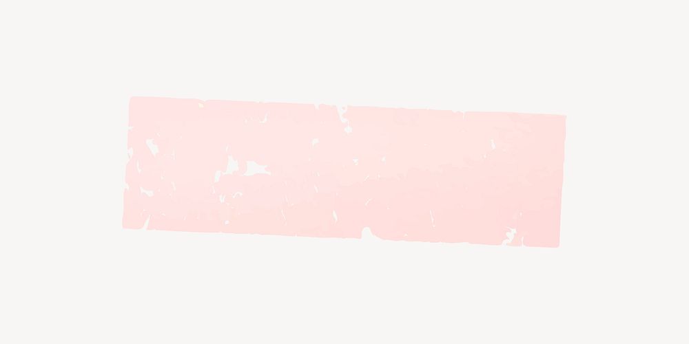 Pink washi tape  collage element vector