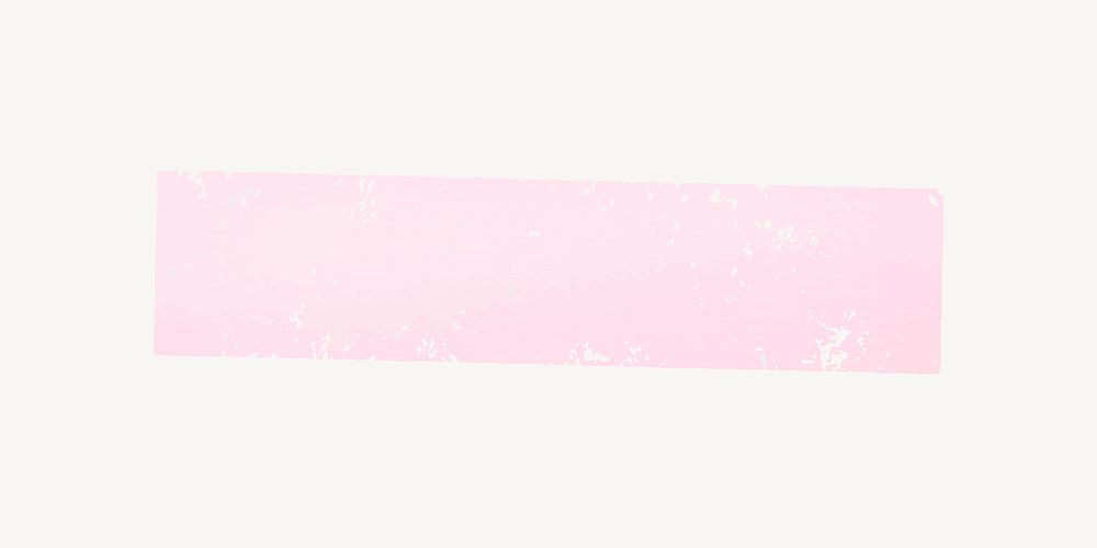 Pink pastel washi tape  collage element vector