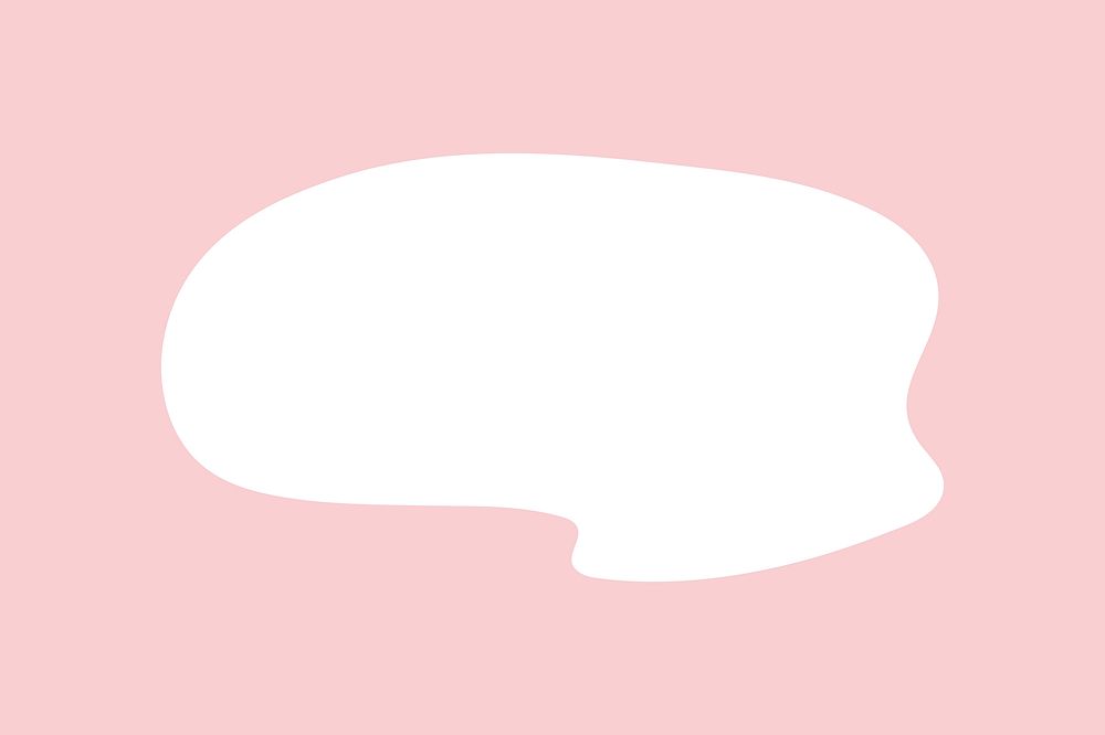 Speech cloud collage element on pink vector
