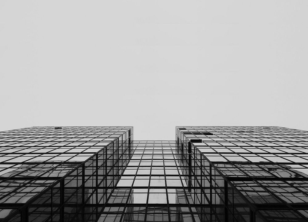 Buildings in black and white