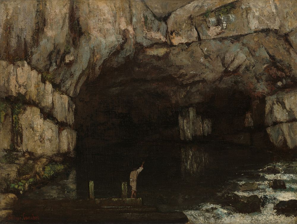 La Grotte de la Loue (1864) by Gustave Courbet.  