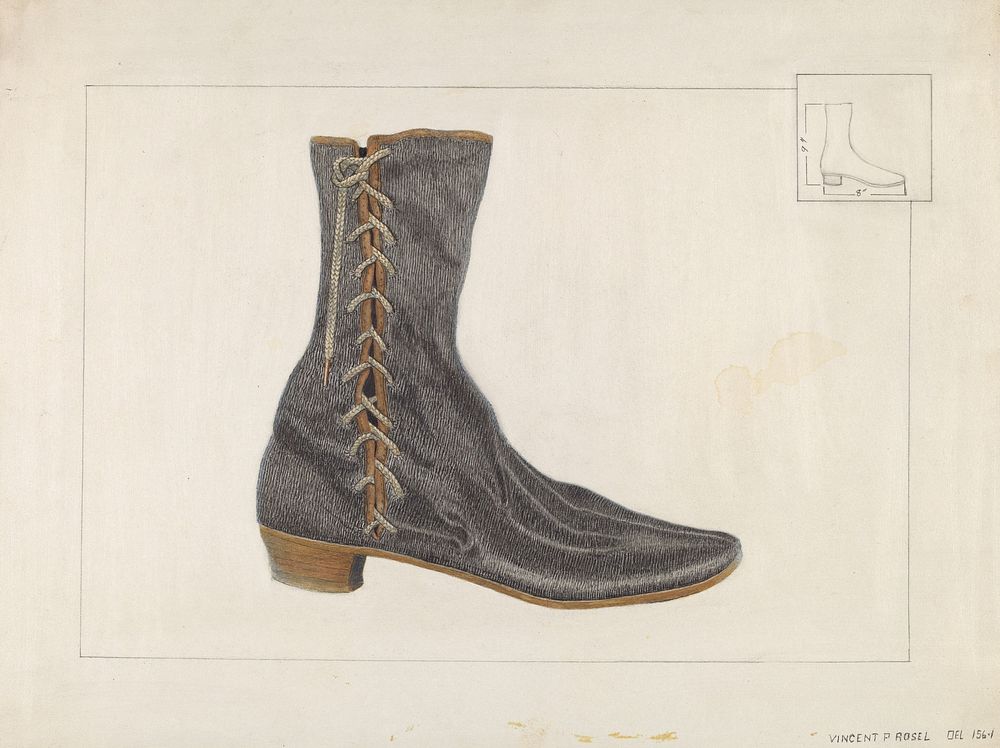 Lady's Shoe (ca.1936) by Vincent P. Rosel.  