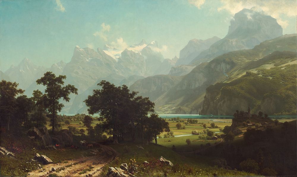 Lake Lucerne (1858) by Albert Bierstadt.  