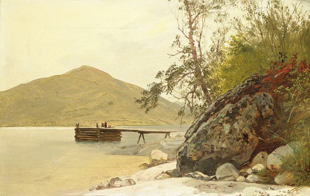 Landing at Sabbath Day Point (c. 1853) by John Frederick Kensett.  