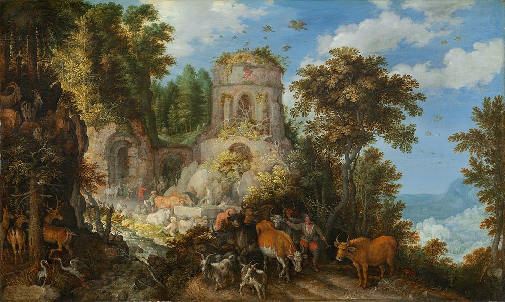 Landscape with the Flight into Egypt (1624) by Roelandt Savery.  