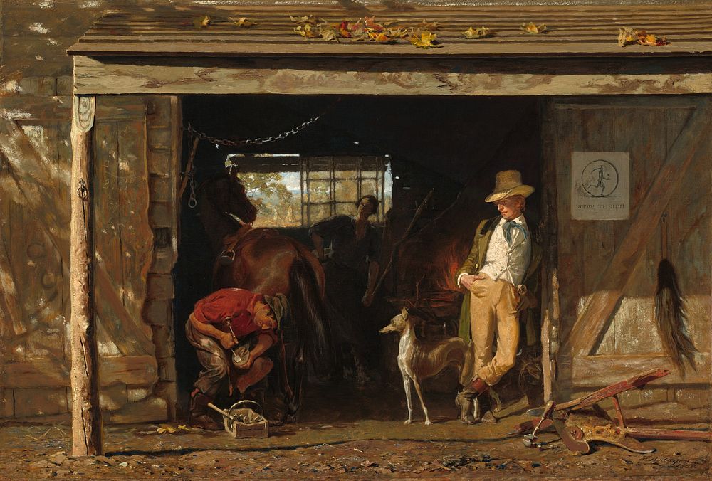 Leisure and Labor (1858) by Frank Blackwell Mayer.  
