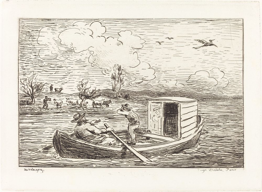 Cambronne's Word (Le Mot de Cambronne) (1862) print in high resolution by Charles-Fran&ccedil;ois Daubigny. 