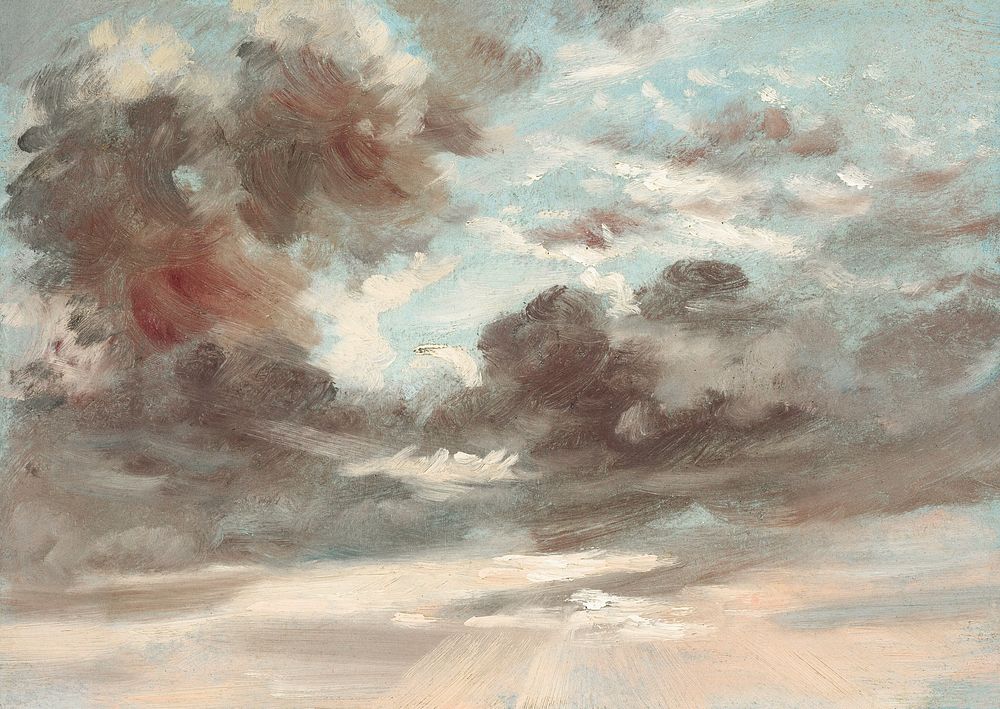 Cloud Study, Stormy Sunset (1821-1822) painting  by John Constable. Original public domain image from the National Gallery…