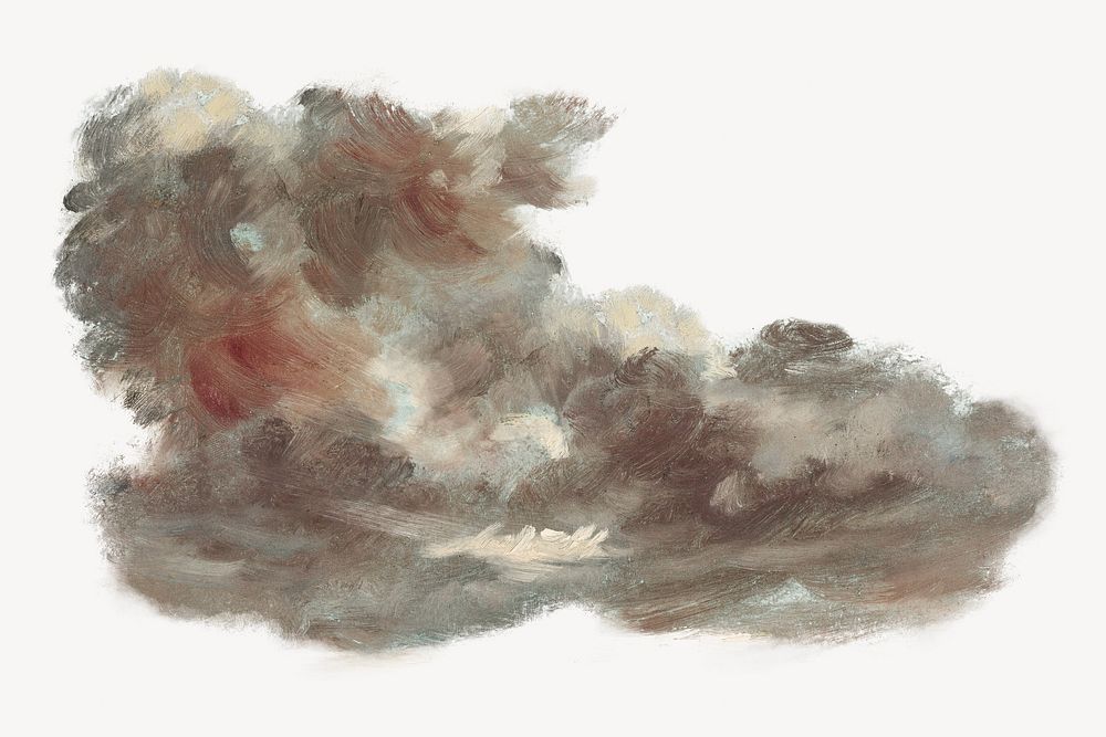 Aesthetic cloud illustration. Remastered by rawpixel