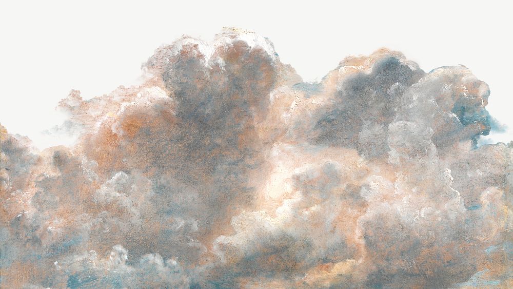 Aesthetic cloud psd.  Remastered by rawpixel