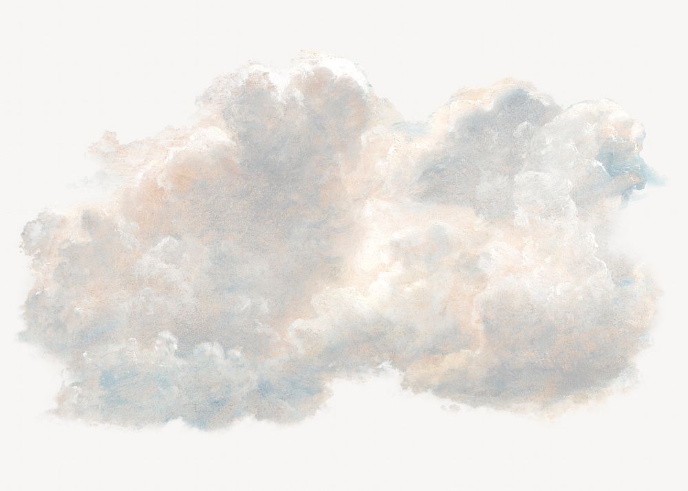 Aesthetic cloud illustration. Remixed by rawpixel.