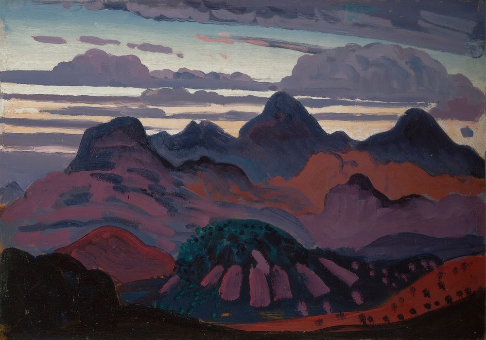 Deep Twilight, Pyrenees (between 1912 and 1913) painting in high resolution   