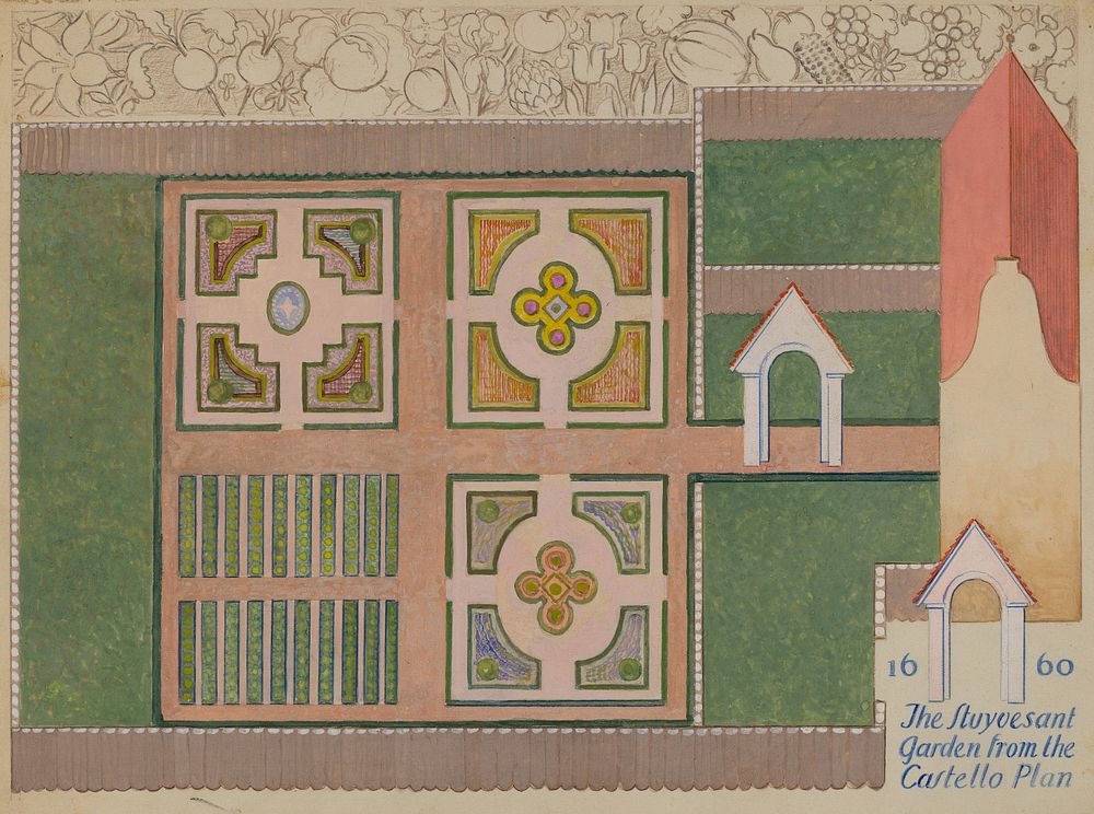 Peter Stuyvesant Garden (ca. 1936) by George Stonehill.  