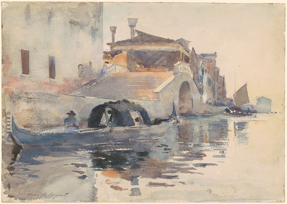 Ponte Panada, Fondamenta Nuove, Venice (ca. 1880) by John Singer Sargent.  
