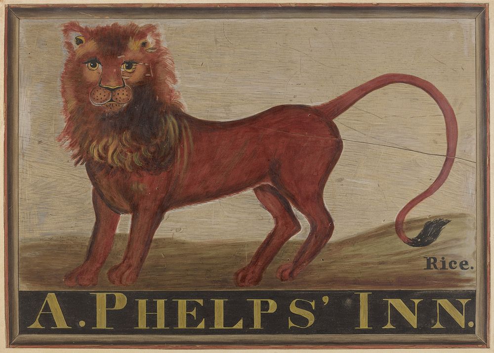Red Lion Inn Sign (ca. 1939) by Martin Partyka.  