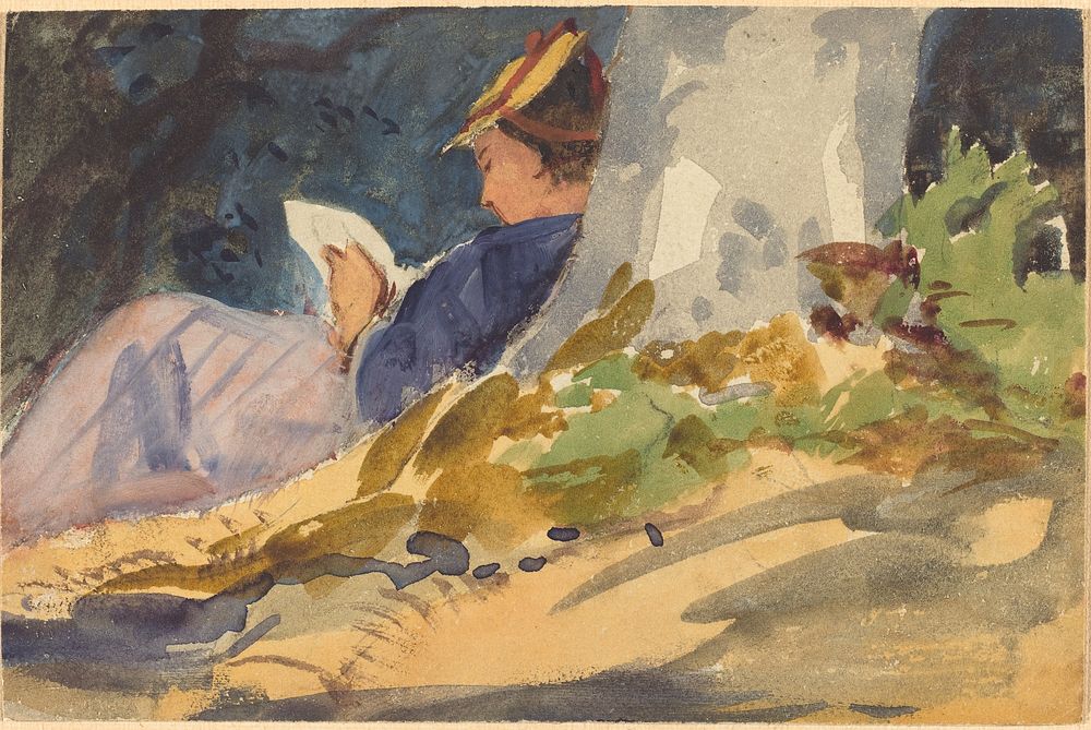 Resting (ca. 1880&ndash;1890) by John Singer Sargent.  