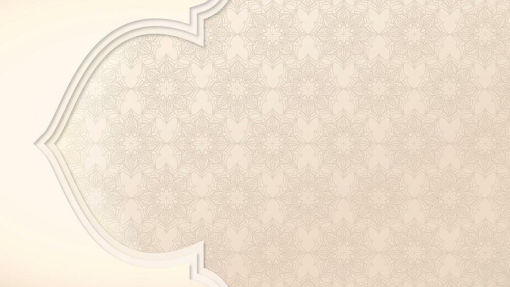 Aesthetic Ramadan frame desktop wallpaper