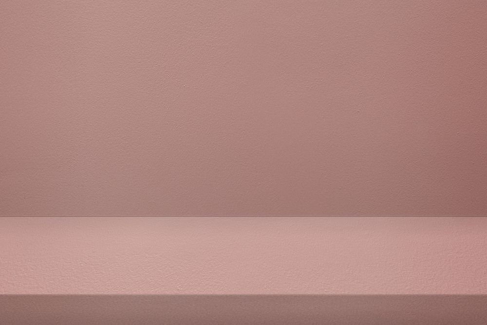 Pink shelf background, empty product backdrop