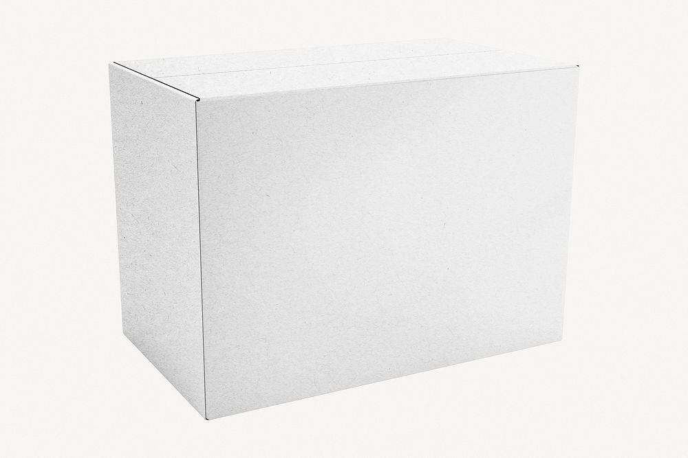 White paper box mockup psd