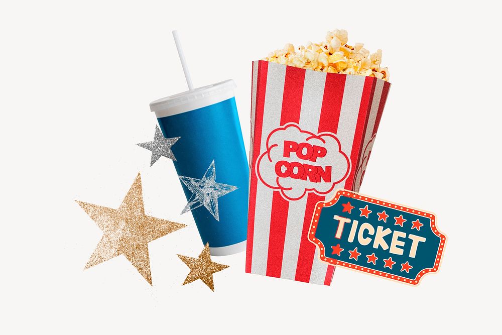 Popcorn, drinks and movie tickets