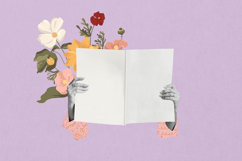 Book lover floral remix