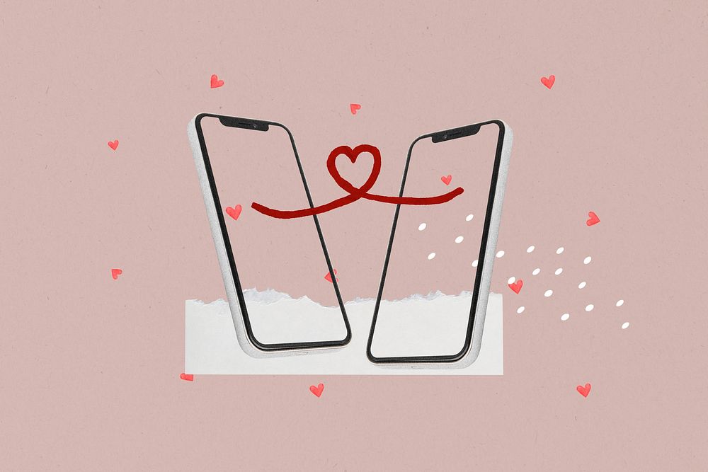 Online dating, mobile phone communication remix