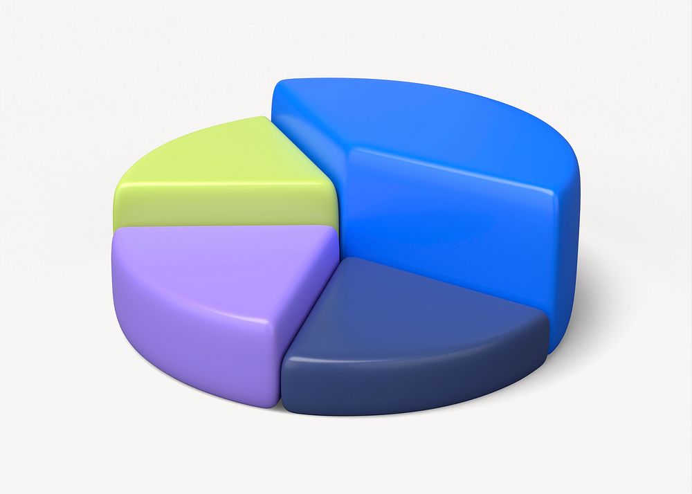 Funky pie chart business graph clipart