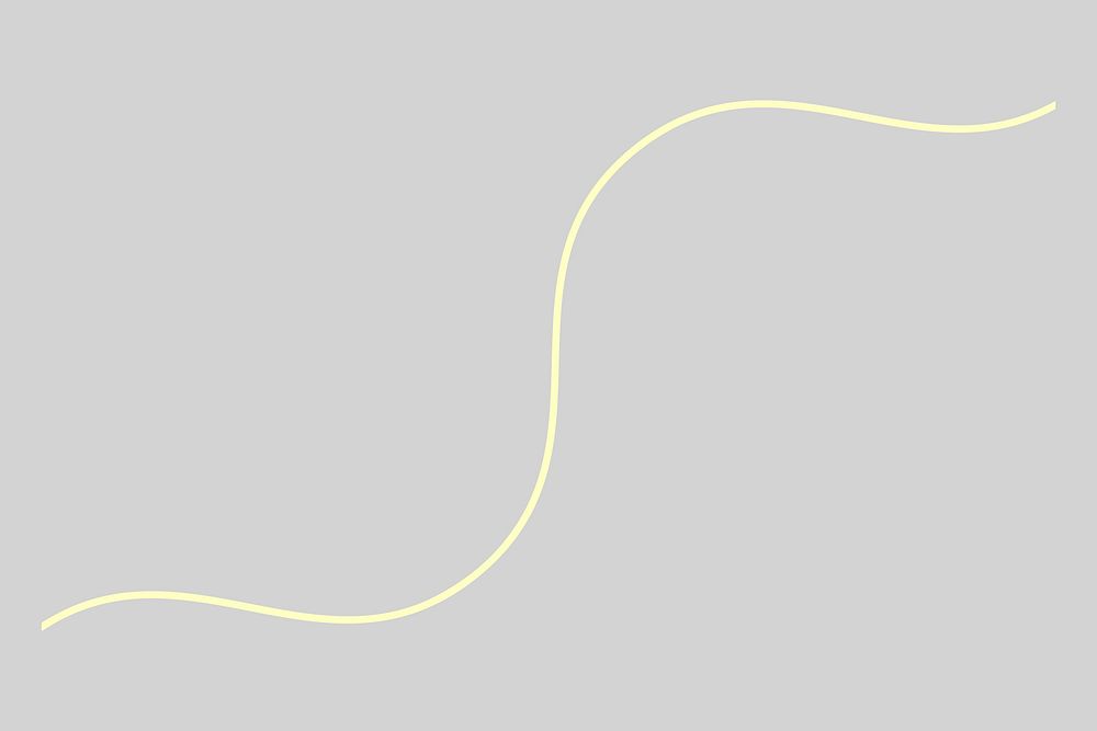 Yellow doodle line vector