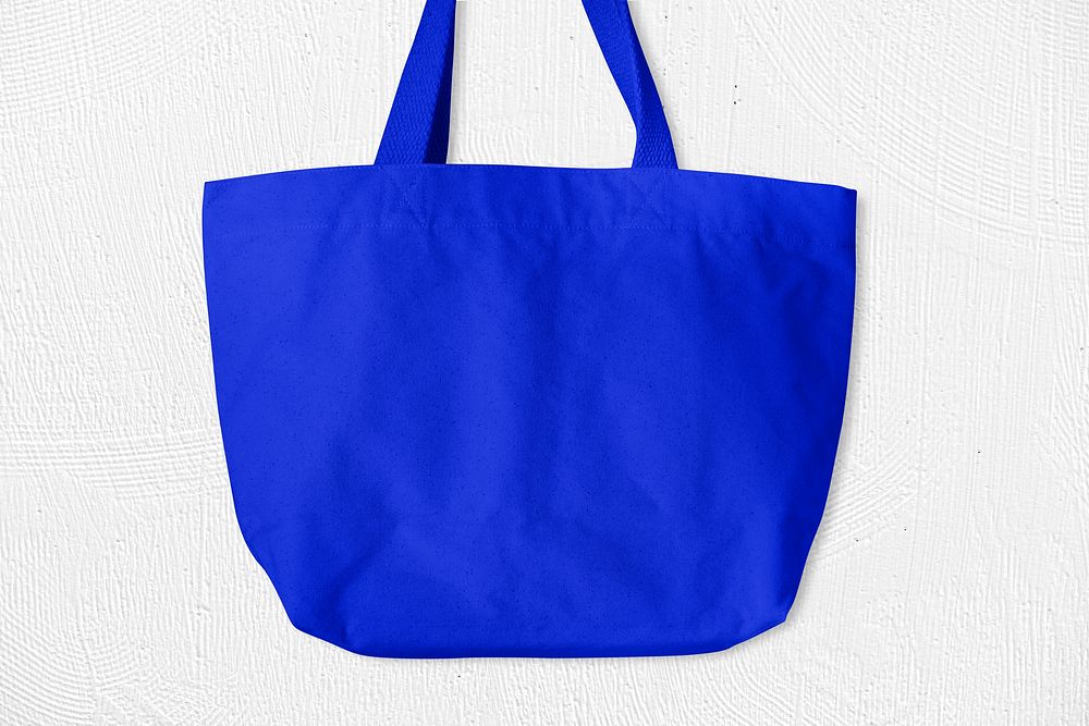 Simple blue tote bag, eco product