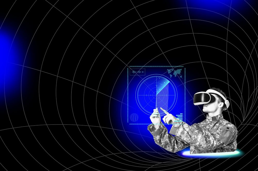 Military technology background, minimal wireframe design