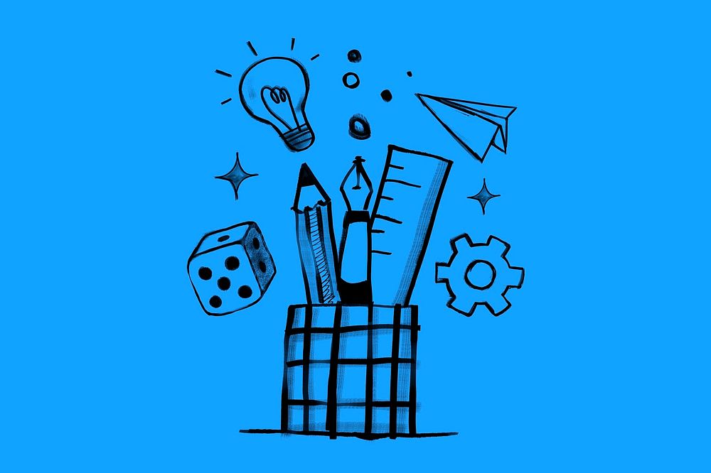 Creative business ideas, cute doodle