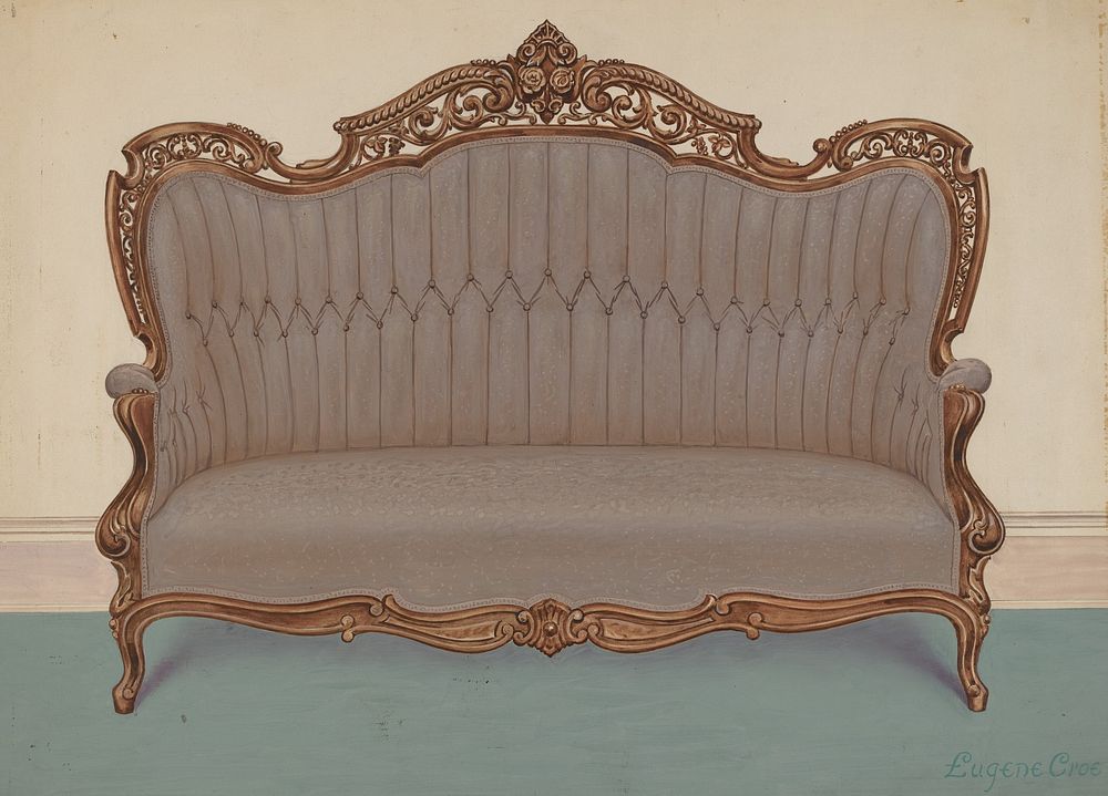 Rosewood Sofa (ca. 1936) by Eugene Croe.  