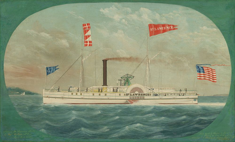 Steamer "St. Lawrence" (1850) by James Bard.