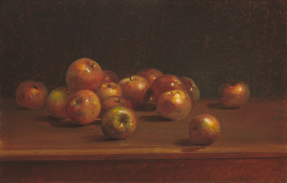 Still Life with Apples (1886) by Charles Warren Eaton.  