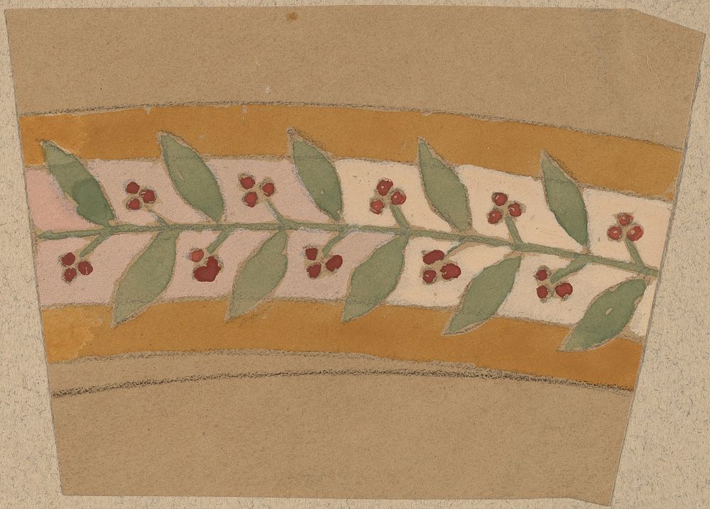 Study for a Border Design (1890/1897) by Charles Sprague Pearce. 