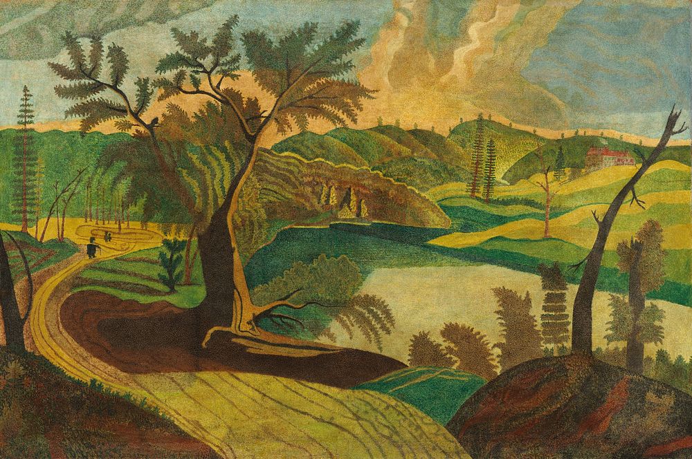 Stylized Landscape, second half 19th century.  