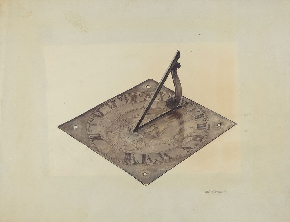 Sun Dial (ca.1938) by Michael Chomyk.  