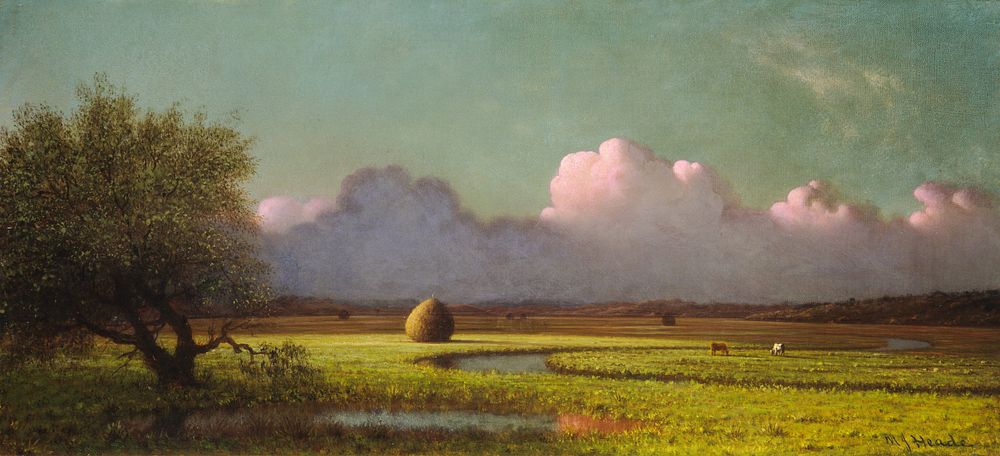 Sunlight and Shadow: The Newbury Marshes (ca. 1871&ndash;1875) by Martin Johnson Heade.  