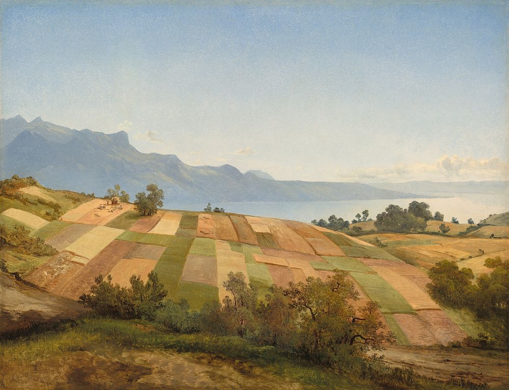 Swiss Landscape (c. 1830) byAlexandre Calame.  