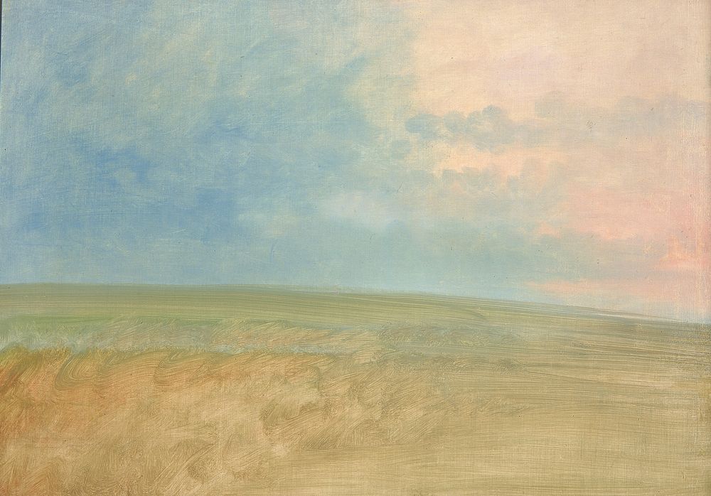 Landscape Background (1846&ndash;1848) painting in high resolution by George Catlin.  